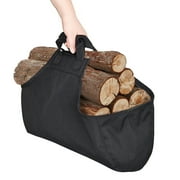 Durable Firewood Carrier Bag Log Tote Wood Holder Carrying with Handles Woodpile Rack for Camping Picnic Fireplace Outdoor