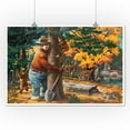 thumbnail image 3 of Smokey Bear, Hugging Tree, Vintage Poster (12x18 Wall Art Poster, Room Decor), 3 of 3