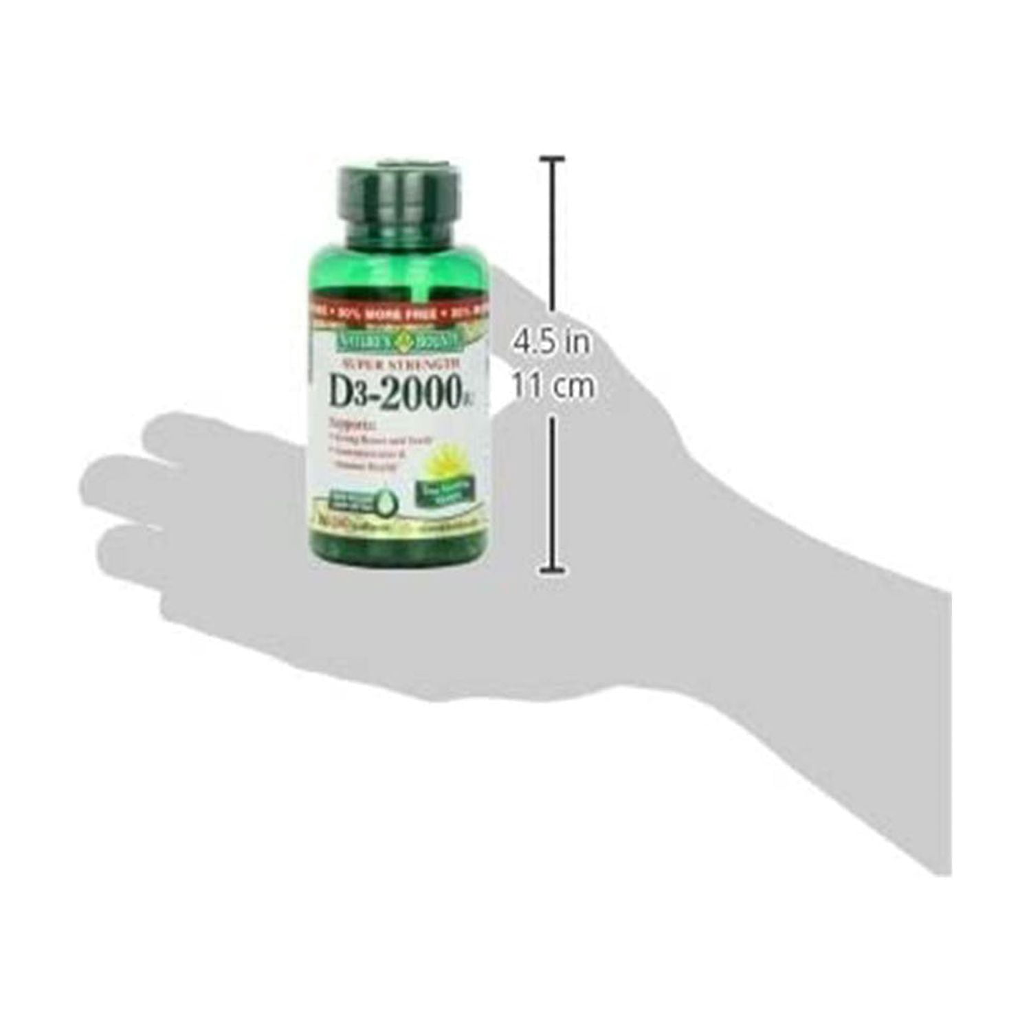 Nature's Bounty Vitamin D3 50Mcg Softgels 150Ct, 2-Pack