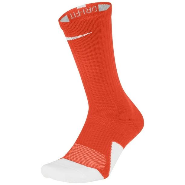 white and orange nike elite socks