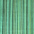 thumbnail image 1 of Ahgly Company Machine Washable Indoor Square Abstract Turquoise Blue Modern Area Rugs, 8' Square, 1 of 4