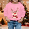 thumbnail image 2 of Jamsmile Toddler Girls Sweatshirts Autumn Winter Long Sleeve Crewneck Sweatshirts Oversized Trendy Girls Xmas Pullover Tops, 2 of 4