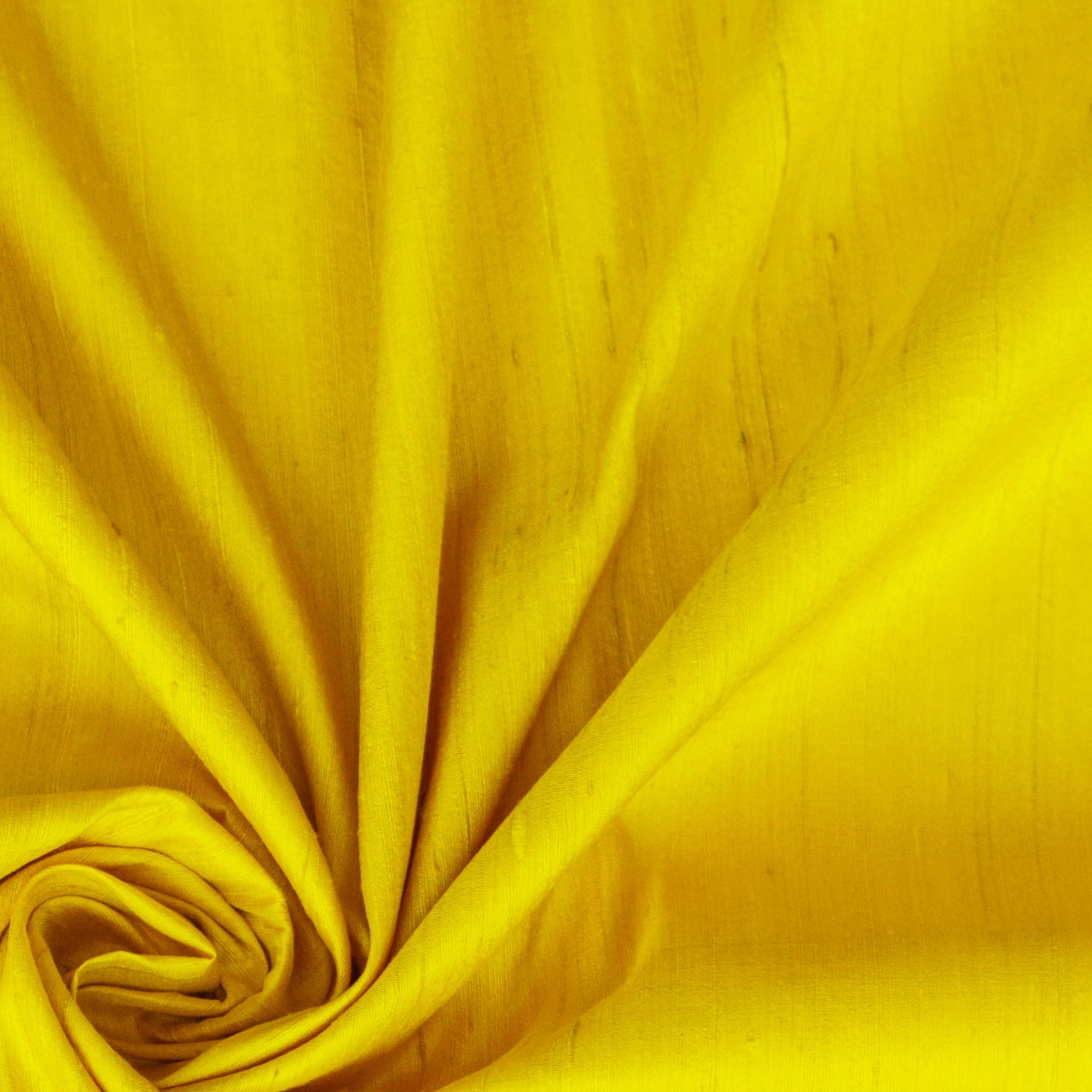 Fabric Mart Direct Silk Fabric, Bright Yellow Silk Dupioni Fabric, Yellow Silk Fabric Silk Fabric, 17 Continuous Yards Dupioni Silk Fabric, 41 inches width Silk Dupioni Fabric by Yard Upholstery