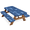 Multicolor 1, variant on ADECORIVY Blue Peacock Picnic Table Cover with Bench Covers, Waterproof Camping Table Cover with Elastic Edges, Fitted Tablecloth Outdoor Camping Essentials 72 Inch