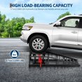 thumbnail image 2 of Towallmark 2-Pack Hydraulic Car Ramps, Heavy-Duty Vehicle Steel Ramps with 5T / 11000lbs Jack Load Capacity, Portable Design for Effortless Oil Changes and Car Lifts/Low Cars(Black), 2 of 9