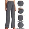 thumbnail image 2 of Hanerdun Womens Suit Pants Baggy Pant Female Casual Bottom Trousers Gray XL, 2 of 5
