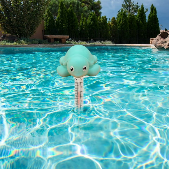 UsTZtai Thermomètre Flottant pour Piscine, Designs Mignons pour la Surveillance de la Température de l'Eau, Lecture Précise et Construction Durable, Accessoire de Piscine