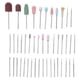 thumbnail image 5 of Juego de brocas para uñas, herramienta de manicura con cabezal de pulido para salón de casa, 45 Uds. (rosa), 5 of 8