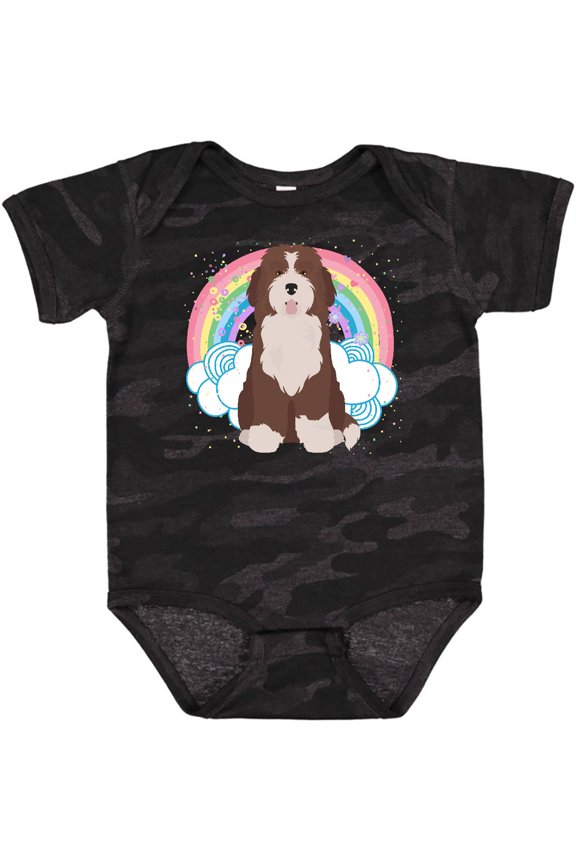 Bernedoodle Dog Gifts Girls Baby Bodysuit
