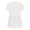 thumbnail image 5 of Aofany Womens Plus Size Tops Short Sleeve T Shirts Round Neck Ruffle Flowy Tee Shirts Causal Summer Tunics Blouses, 5 of 7