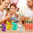 thumbnail image 4 of Clearance Kbndieu 4PCS Easter Carrot Ornaments and Rabbit Hanging Ornaments Colorful Mini Easter Carrots Hanging Pendant Artificial Carrots Easter Tree Decorations Home Party Decor, 4 of 4