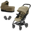 Cybex Eezy S+2 3 in 1 Baby Stroller Bundle w/ Canopy Bed & Frame Adapters