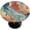 Colorful Marble, variant on Spring Flower Round Fitted Tablecloth with Elastic Edge 36"-42" Fitted Table Cloth for Round Table Circular Table Cover Waterproof Wipeable Round Elastic Table Cloth