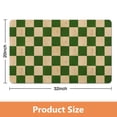thumbnail image 3 of Large 20x32in Checkered Rug Runner | Non-Slip, Absorbent | Long Bathroom Mat in Soft Microfiber | Perfect for Bathroom Hallway, 3 of 5
