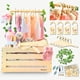 thumbnail image 1 of Armario de madera para baby shower de Lifemories con perchas y separadores, 1 of 7