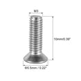 thumbnail image 2 of Uxcell Tornillos de cabeza plana M3x10mm, tornillo cruzado Phillips, acero inoxidable 304, fijaciones tornillos 50 paquetes, 2 of 5
