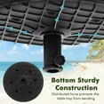 thumbnail image 5 of Costway Patio Umbrella Table Round PE Bases, All-weather Design, 5 of 10