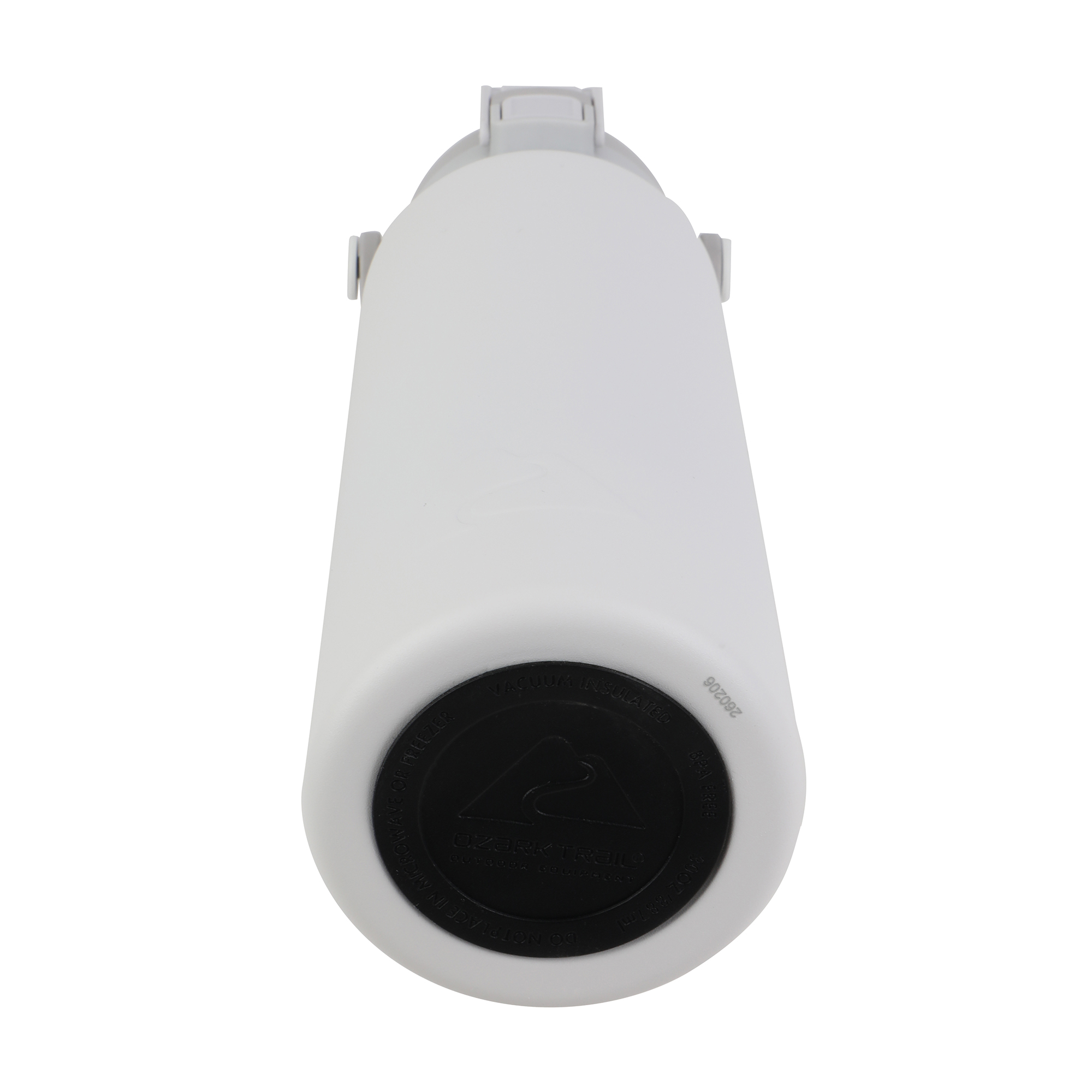 Botella de agua aislada al vacío de acero inoxidable de 30 oz con doble tapa, pared doble, tapa para sorber y verter, color gris claro 8