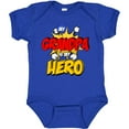thumbnail image 3 of Inktastic Grandpa is my Hero Boys or Girls Baby Bodysuit, 3 of 5
