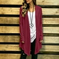 thumbnail image 5 of Winter Jackets For Women Fashion Solid Linen-cotton Cardigan Casual Open Front Long Sleeve Y2k Fall Fashion Clothes 2026, 5 of 8