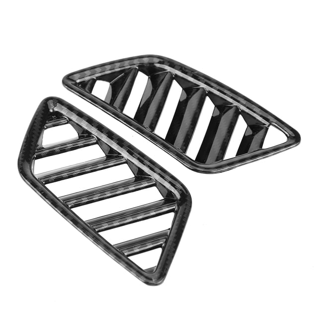 uds cubierta de salida de ventilación superior Interior embellecedora para Mitsubishi Eclipse Cross 17-18 fibra de carbono