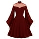 thumbnail image 1 of Hallow Women Casual Dress Half High Collar Neck Soild Vestido de mujer de manga larga Fridja  nbo508, 1 of 6