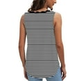 thumbnail image 5 of Olyvenn Tank Top for Women Loose Fit Lace V Neck Womens Tops 2025 Solid Color Dressy Fashion Casual Flowy Sleeveless Shirts Black XL, 5 of 7
