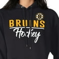 thumbnail image 3 of Women's G-III 4Her by Carl Banks Black Boston Bruins  Team Sport Tri-Blend Fleece Hoodie, 3 of 3