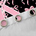 thumbnail image 4 of Manfei Girls Kawaii Bow Personalized Initial K Black Out Curtains,Vintage Polka Dots Curtains Pack of 2 (42x63 Each) for Kids Teens,Ultra Soft Home Decor, 4 of 6