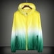 thumbnail image 4 of Greeniant Mujer hombre ropa al aire libre con capucha viento piel abrigo deportes a prueba de sol bloqueador solar Skinsuit protección UV Uniforme atlético Amarillo L, 4 of 6