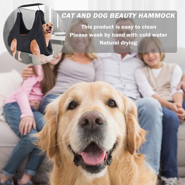 Bolsa de baño de felpa para perros y gatos, bolsa de sujeción para recorte de uñas, hamaca de aseo Tmvgtek Para estrenar