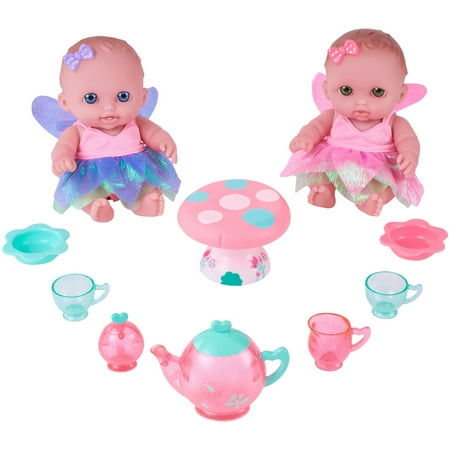 JC Toys Lil'Cutesies 8.5" Twin Fairy Tea Set