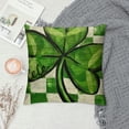 thumbnail image 2 of PHYHOO St Patrick's Day Pillow Cover Buffalo Plaid Lucky Decorations Holiday Farmhouse Spring Cushion Case Decor for Home Sofa Couch, 2 of 5