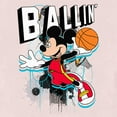 thumbnail image 2 of Toddler's Mickey & Friends Basketball Player Ballin'  Graphic Tee Light Pink 2T, 2 of 3
