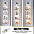 thumbnail image 6 of 5-Tier LED Wall Shelf Vertical Column Floating Storage Shelf Tall Tower Organizer for Home Decor (White), 6 of 10