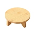 thumbnail image 2 of Soporte para maceta de madera multifuncional redondo decorativo para el hogar, escritorio Diámetro 15.3 cm, 2 of 9