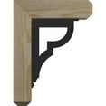 thumbnail image 3 of 4"W x 9 1/2"D x 12"H Bradford Craftsman Ironcrest Rough Sawn Bracket, Douglas Fir (1 1/2"W x 5 1/2"D x 8"H Iron Bracket), 3 of 5