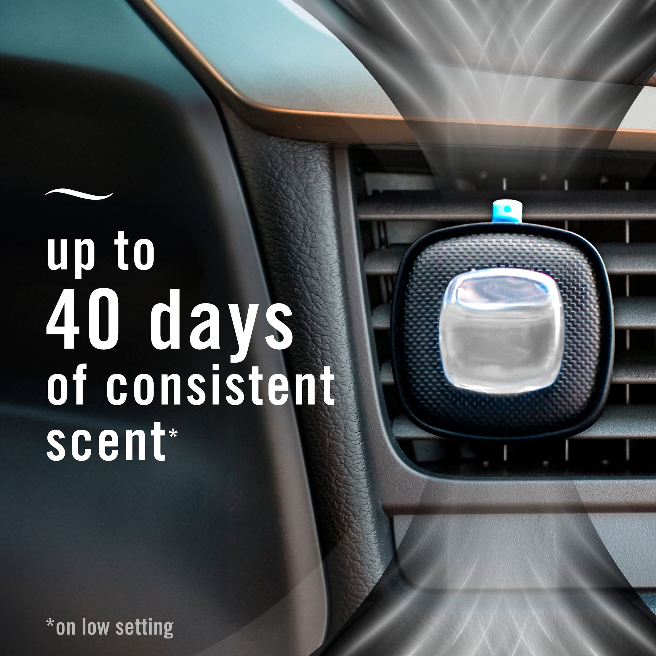 (8 pack) Febreze Odor-Fighting Auto Air Freshener, Car Vent Clip, Onyx, 2 Count