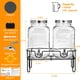 thumbnail image 2 of Dispensador de bebidas Moretoes Glass de 3,8 L, paquete de 2 con soporte, 2 of 8