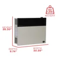 thumbnail image 5 of Ashley Hearth 25,000 BTU Direct Vent Propane Wall Heater, Model DVAG30L, Cream, 5 of 6