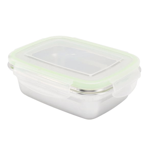 Boîte à LUNCH en Acier Inoxydable Conteneurs de Stockage Alimentaire Étanches Boîte BENTO Carrée pour Diverses OCCASIONS