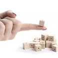 thumbnail image 4 of 56pc Assorted Unfinished Cube Wooden Beads - for Garlands and Crafts - Factory Direct Craft, 4 of 5