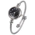 thumbnail image 1 of Relojes de pulsera de lujo para mujer, de cuarzo, color negro, 1 of 6