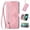 Pink, variant on for Samsung Galaxy A13 5G, Samsung Galaxy A13 5G Wallet Case for Women Men, Durable Embossed PU Leather Magnetic Flip Zipper Card Holder Phone Case with Wristlet Strap, Purple