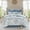 Blue, variant on GDF Studio 8-Piece Cotton Floral Reversible Comforter Set, Shabby Chic Style, Queen Size, Blue