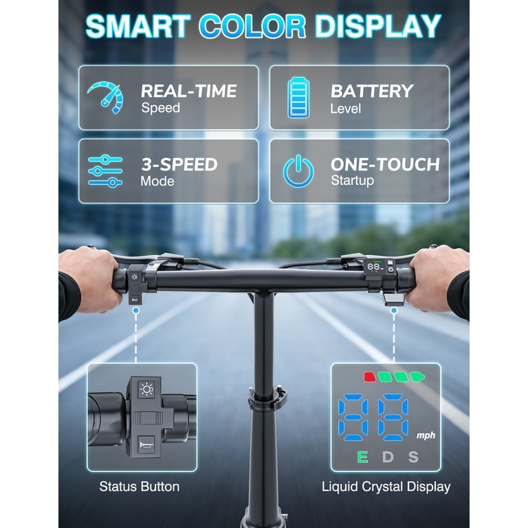 AZHAR GT12 Electric Scooter with Seat 1400W Peak Motor with Carry