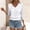 White, variant on Eyelet Tops for Womens V Neck Smock Waist Shirt Dressy Casual Work Office Blouses Fall Outfits 3/4 Length Sleeve Womens Fall Eyelet V Neck T Shirts Fashion Crop Tops Green S