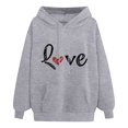 thumbnail image 1 of WEAIXIMIUNG Sweatshirts pour Femmes 2024 Sweatshirts d'Automne pour Femmes Mode Imprimé Graphique Pull à Capuche Manches Longues Décontracté, 1 of 2