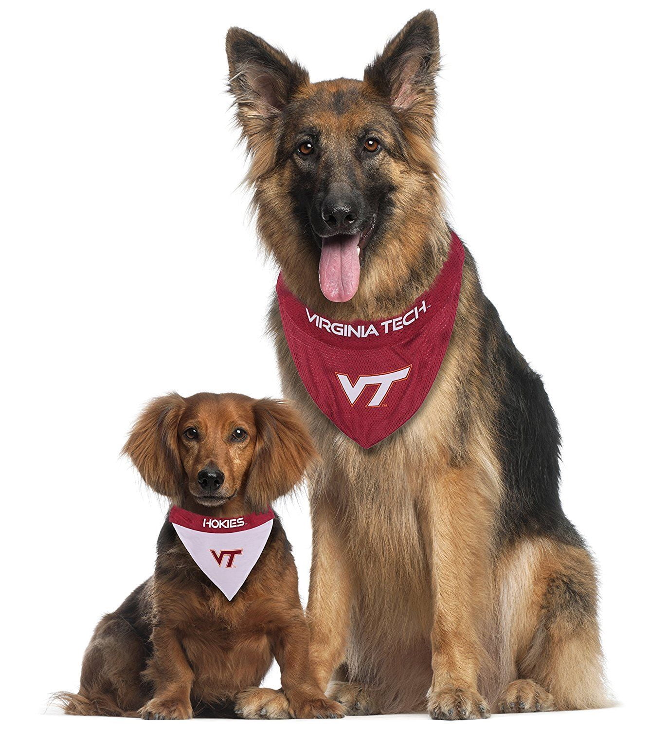 Pets First Collegiate Virgina Tech Reversible Bandana -Home & Away Mesh & Premium Embroidery For Dogs & Cats