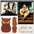 thumbnail image 2 of PU Leather Owl-Shaped Guitar Pick Storage Bag, Unique Design, Durable, Easy to Open (2-Button), Key Ring Included, Ideal Gift for Guitarists, 2 of 4